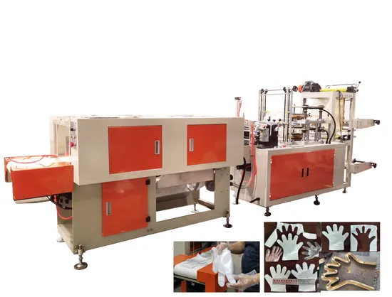 High Productivity Fully Automatic Plastic HDPE LDPE PE Disposable Glove Making Machine