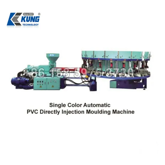 Single Color PVC Directly Injection Moulding Machine Shoemaking Machinery