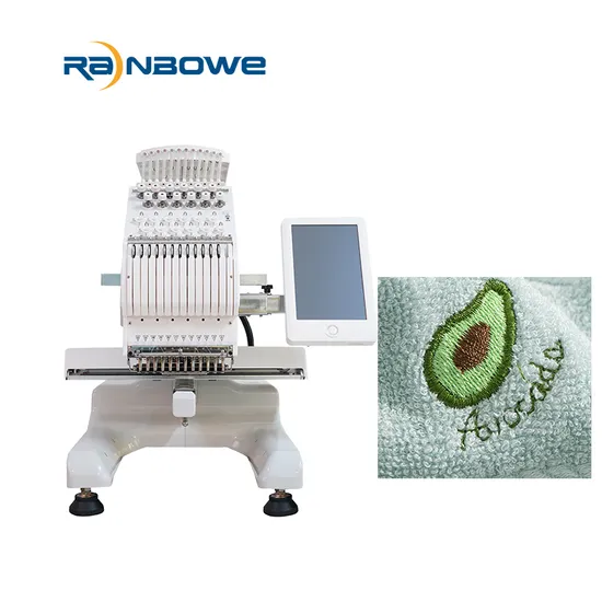 Automatic 1 Head 3D Embroidery Machine 12 Needles