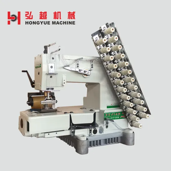 Yujian Hy12048p 12-Needle Chain Sewing Machine Automatic Sewing Machine for Upper Trouser Waistband