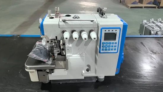 Overlock Sewing Machine with Upper and Lower Composite Feeding for Ultra Thick Fabrics
