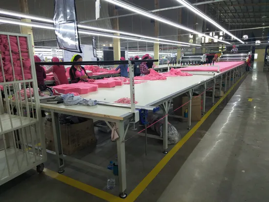 Custom-Made Air-Float Industrial Fabric Spreading Table for Automatic Spreader