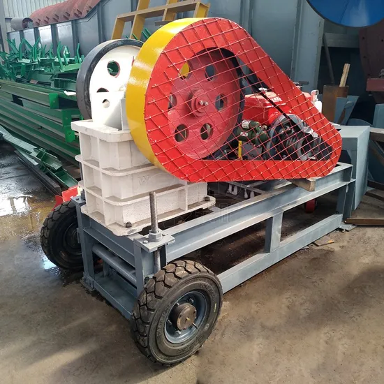 150*250 Small Mini Mobile Diesel Wheel Jaw Crusher Machine
