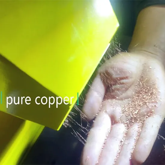 Mini Copper Cable Granulator and Selector Separation Wire Recycling Machine Copper Plastic Insulation