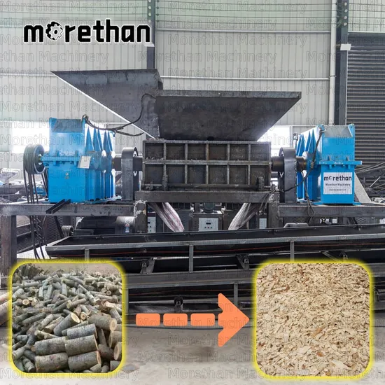 Crushing Grinding Crusher Double Shaft Waste Tire Rubber Plastic Metal Scraps Shredder