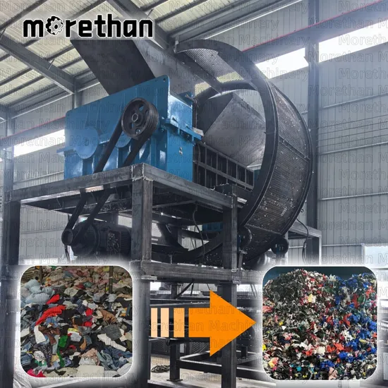 Double Shaft Industrial Large Paper Waste Plastic Car Tire Carton Box Shredder