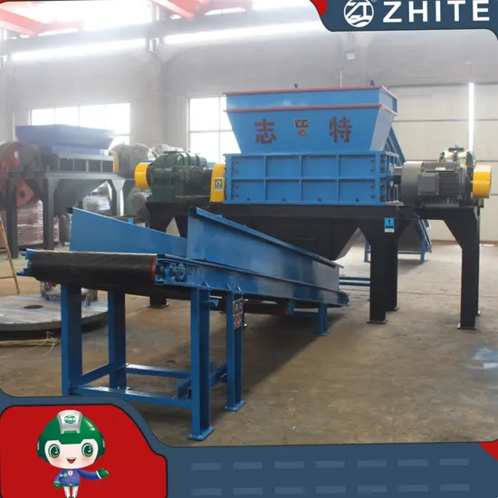 Heavy Duty Industrial/Solid Waste Tire/Plastic Aluminium Can Scrap Metal Double Shaft Shredder