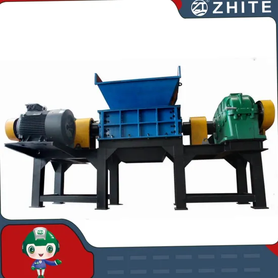 Livestock Animal Caracss Solid Waste Plastic Wood Tire Double Shaft Shredder Manufacturer