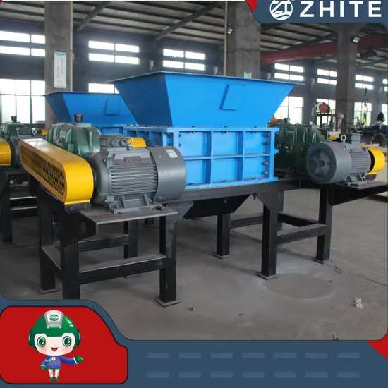 Car Shell Scrap Metal Aluminum Can Double Shaft Shredder Recycling Machine