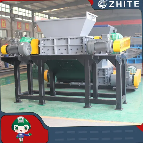 Heavy Industrial Can/Iron/Aluminum Car Steel Scrap Metal Recycling Double Shaft Shredder