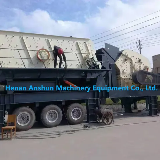 Quarry Gravel Station Aggregate Rock Stone Truck Mounted Mobile Crushing Plant