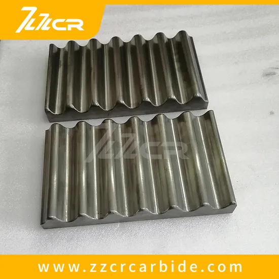 Zzcr High Quality Durable Rock Crusher Wear Resistant Cemented Carbide Liner Plate Jaw Crusher Toggle Plate