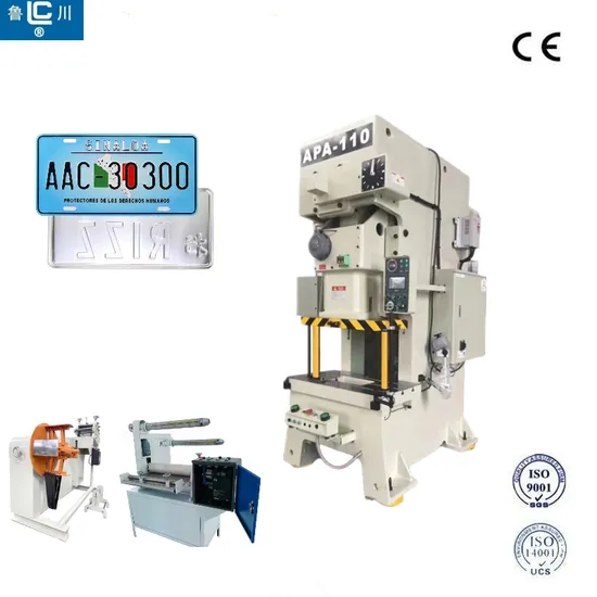 Making Machine for Car License Number Plate China Automatic Pressing Machine