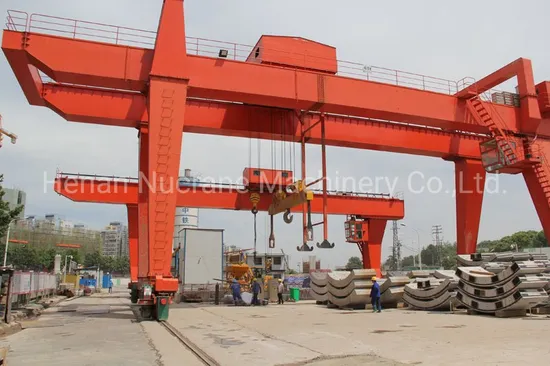 Mobile Electric Trolley 90 T Box Double Beam Girder Gantry Crane