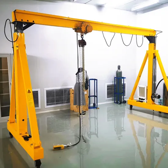 Hot Sale Small Type 5 Ton Gantry Crane Construction with Manual Hoist