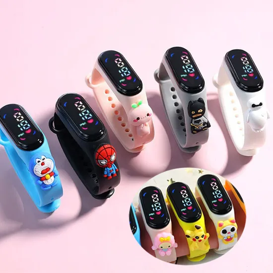 Wholesale Kid Watches Cartoon Watches Student Luminous Touch Waterproof LED Sport Electronic Digital Watch