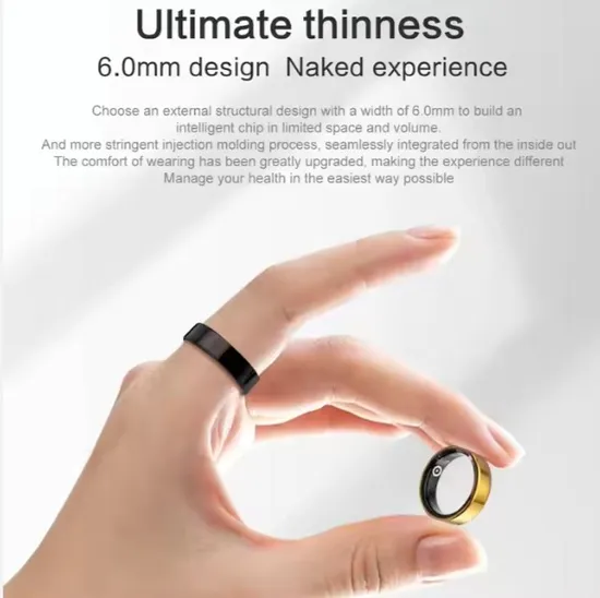 Smart Rings Health Sleep Monitor Fitness Tracker Inteligente Heart Rate Blood Oxygen Blood Pressure Smart Finger Ring