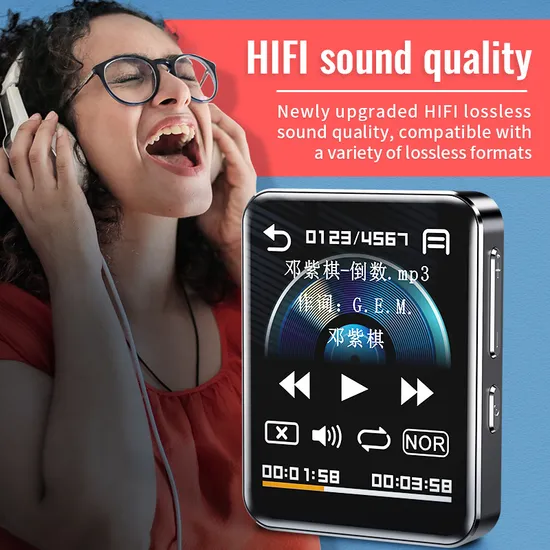024 Mini MP3 Music Player with 2.0 Inch Touch Screen and High Resolution Camera