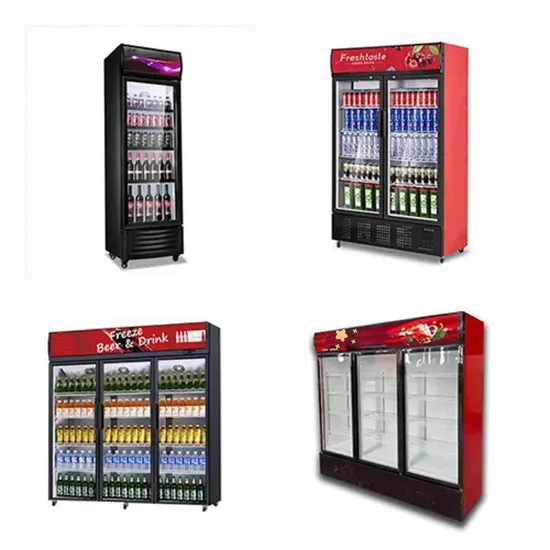 Air or Directer Cooling System Upright Display Freezer Beverage Showcase Fridge Refrigerator with Single Double Triple Glass Door for Commercial Use