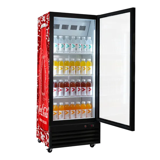 Supermarket Upright Drinking Display Glass Door Coca-Cola Fridge Equipment