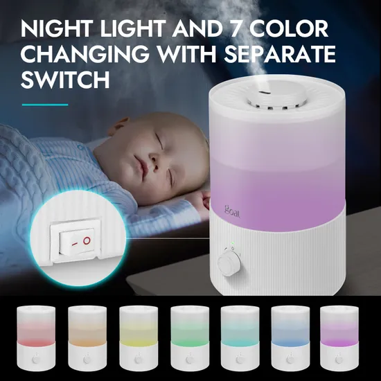 Top Fill Air Conditioner Purifier Portable Ultrasonic Humidifier for Home Use