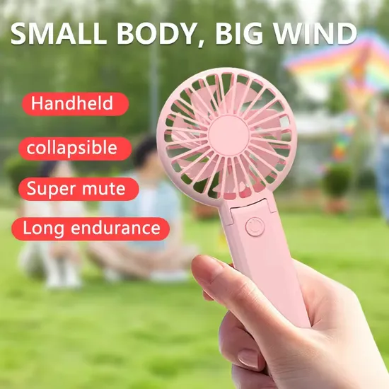 Wholesale Portable Folding USB Rechargeable Handheld Fan with 3 Speeds