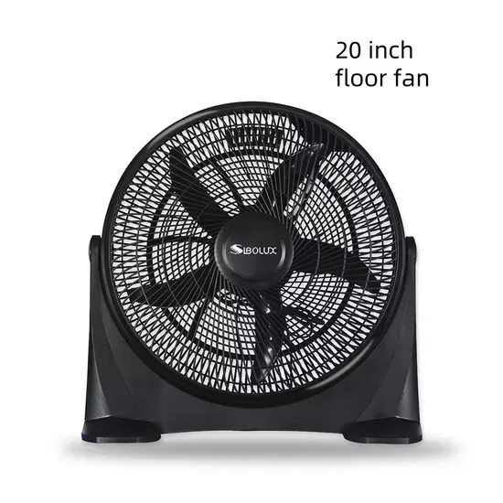 20 Inch Hot Sale Plastic Box-Fan with 3 Speed Control Air-Cooling Floor-Fan