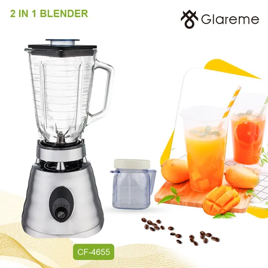 Metal Chrome Housing Blender Ice Crushing Blender Fruit Juicer Smoothie Blender