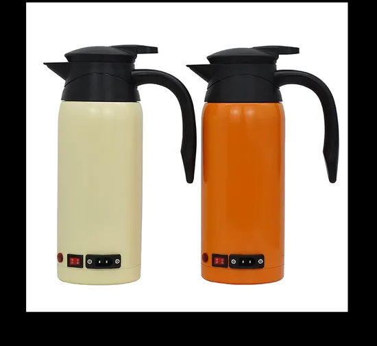 12V/24V 800ml Double Layer 304/201 Stainless Steel Car Electric Kettle