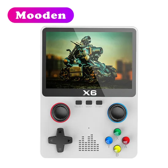 X6 Retro Video Game Console 3.5′′ IPS Screen Portable Handheld Game Player 10000+ Classic Games Console Children Gifts