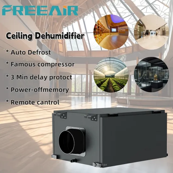 38L/D Ceiling Mounted Duct Dehumidifier Low-Noise Centrifugal Fans for Basement with CE