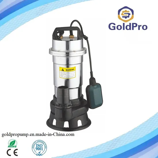 Hot Selling 100% Copper Wire High Flow Electric Centrifugal Submersible Sewage Water Pump