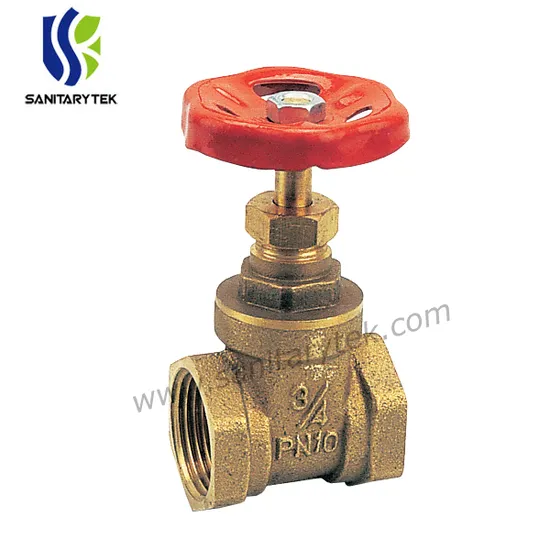 Runner Vanne D′ Arrê T Laiton à Volant/Forged Brass Gate Valve with Steel Handwheel
