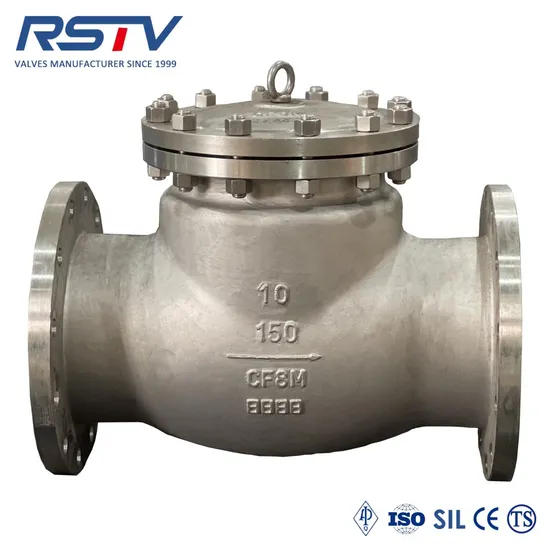 API594/DIN/ASME Stainless Steel/Carbon Steel 150lb/300LG/Pn16 Flange End Swing Check Valve