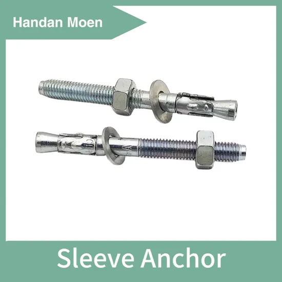 Fasteners Anchor Blue White Yellow Zinc Plated Wedge Anchor Bolt
