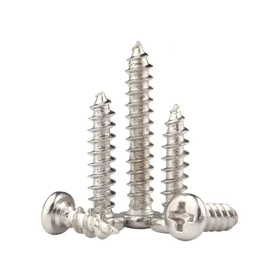 DIN 7981 Zinc Plated Galvanized Phillips Drive Cross Recessed Type Ab Thread Carbon Steel Stainless Steel 304 316 Pan Head Self Tapping Screw