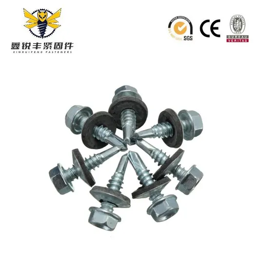 Wholesale Price Supplier Fasteners Chinese Factory Low Price Ruspert and Zinc Plated Hex Head Drilling Screws