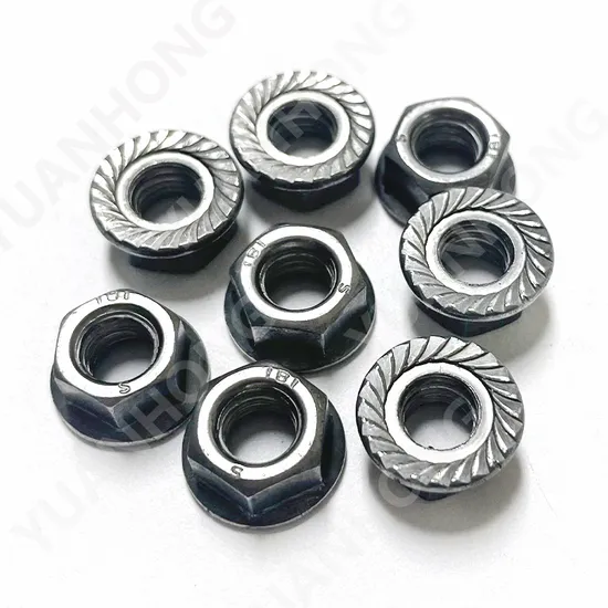 Stainless Steel 304 Hex Flange Nut Serrated Hexagon Flange Nut (M2-M20)