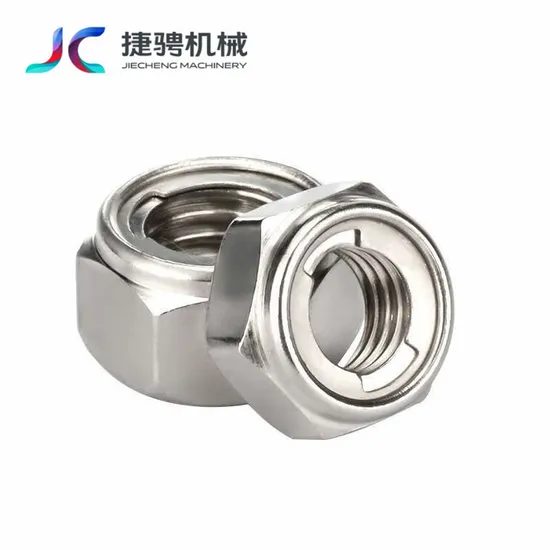 Stainless Nuts 304 316 Insert Hexagon Lock Nut Self Locking Nut