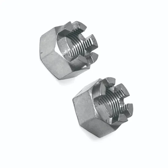 Slotted Hex Castle Nut Coarse Fine Thread All Sizes