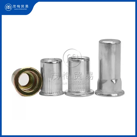 Maoxun Clinching Nut China Wholesalers Obm Customized 3/8 16 Thread Insert Altin Coating Wood Thread Insert Used for Cutting