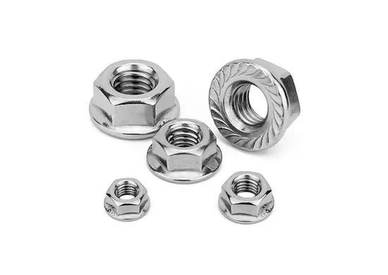 Flange Nut 304 Stainless Steel Hexagonal Non-Slip Cushion Nut
