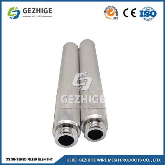 Gezhige Powder Sintered Filter Manufacturing Cylindrical Bronze Sintered Cartridge Filters China 10mm-200mm Diameter Sintering PTFE Filter Disc