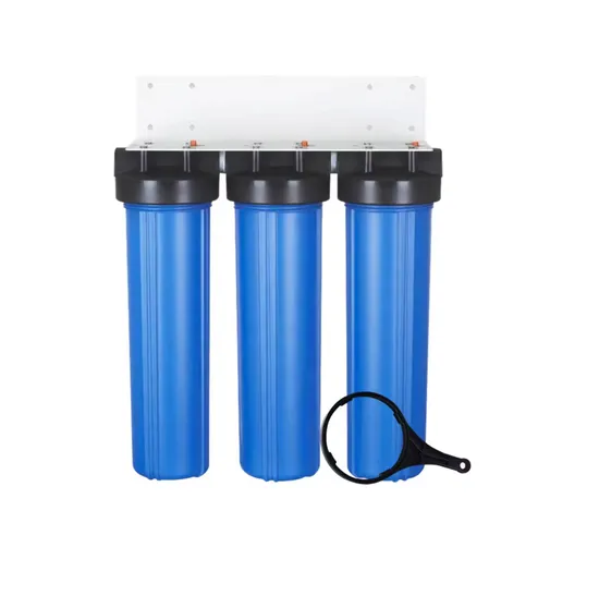 3 Stage 20 Inch Triple Big Blue Housing Water Filter Whole House Water Filter