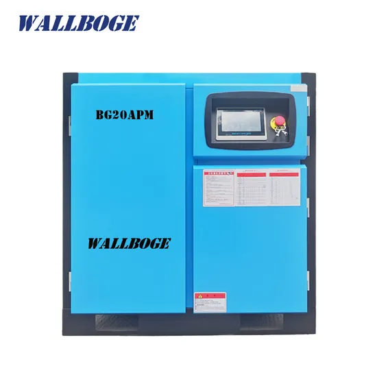 20HP 15kw Wallboge Permanent Magnet VSD Screw Air Compressor