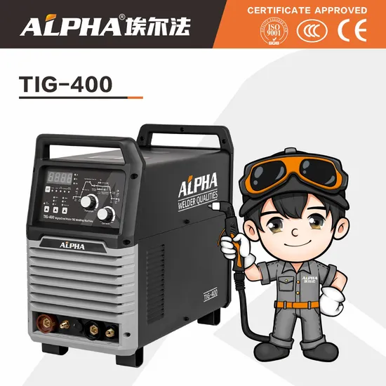 Alpha 400AMP Pulse IGBT Modules Tungsten Inert Gas Welding Machine DC TIG Welder