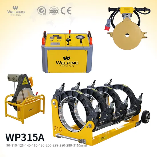 90-315mm HDPE Pipe Fusion Welding Machine/Plastic Pipe Welding Equipment/PP PE PVDF Pipe Jointing Machine Price/Thermofusion Butt Welder