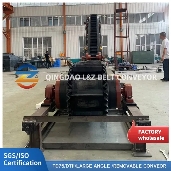 China Conveyor Manufacturer Custom Td75/Dtii/ Large Angle Belt Conveyor with High Quality