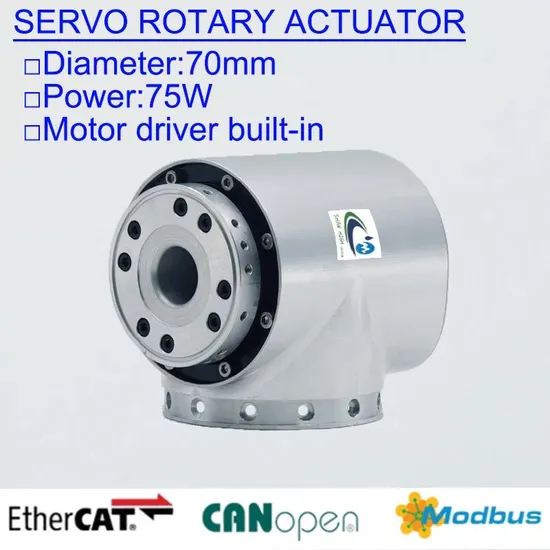 48V BLDC Harmonic Servo Rotary Actuator 75W Diameter 70mm Robot Joint Module