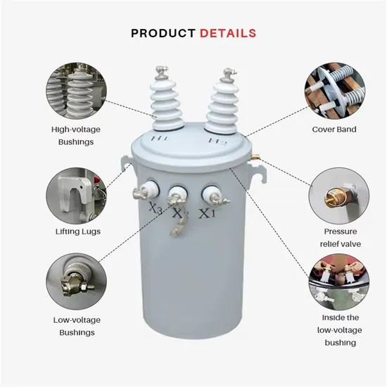 D11/D13 30kVA 10 0.23 Single Phase Oil-Immersed Distribution Pole Mounted Power Transformer